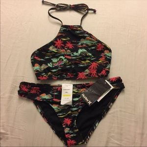 NWT Tropical Halter Bikini